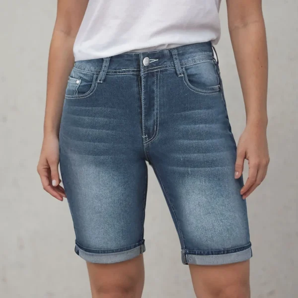 Women Summer Denim Shorts Sexy Jean High Waist Slim Hole Short Pant With Pocket Y2k Streetwear Summer Casual Slim Denim Shorts