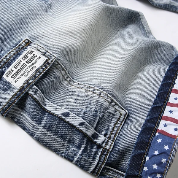 2024 Summer New Men's Short Jeans Brand Clothing Bermuda Cotton Shorts Men Streetwear Breathable Casual Denim Shorts - Image 6