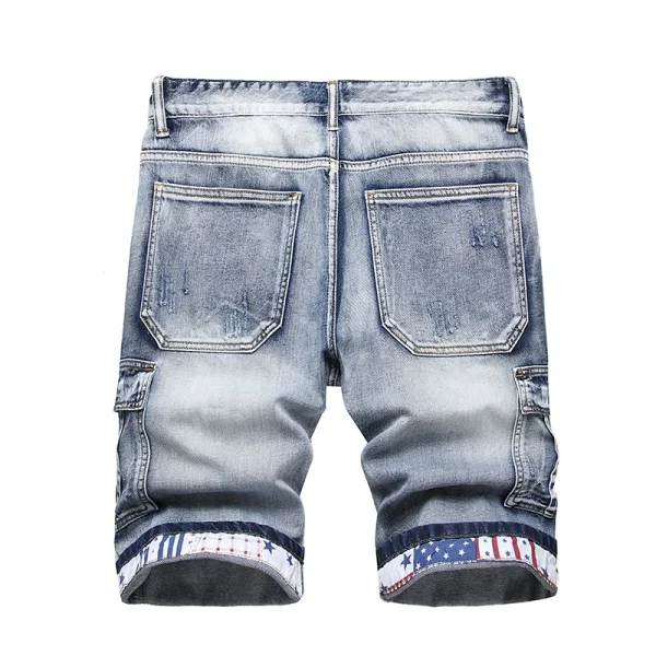2024 Summer New Men's Short Jeans Brand Clothing Bermuda Cotton Shorts Men Streetwear Breathable Casual Denim Shorts - Image 2