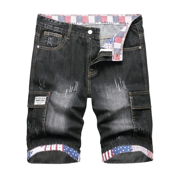 2024 Summer New Men's Short Jeans Brand Clothing Bermuda Cotton Shorts Men Streetwear Breathable Casual Denim Shorts - Image 5
