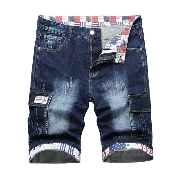 2024 Summer New Men's Short Jeans Brand Clothing Bermuda Cotton Shorts Men Streetwear Breathable Casual Denim Shorts - Image 4