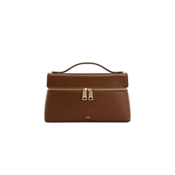 2025 Luxury Black Women's Commuter Handheld Lunch Box Bag, Leather Fashion Clothing Handheld Shoulder Bag - Image 5