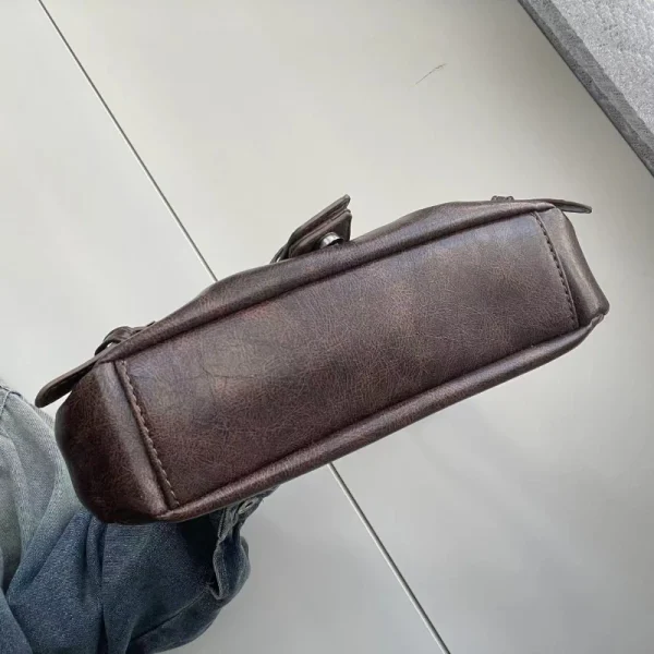 2025 Spring Hot Selling Maillard Style Retro Style Small Bag Spicy Girl Y2K Wasteland Style Vintage Leather Shoulder Armpit Bag - Image 3