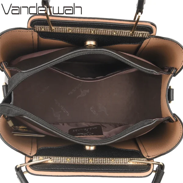 2024 Luxury Women Designer 3 Layers Shoulder Crossbody Sac Ladies Large Capacity Leather Handbags Shopper Brand Messenger Totes - Image 6