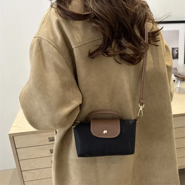 border retro dumpling bag 2025 new single shoulder crossbody bag fashion handbag simple personality contrasting color casual bag - Image 4