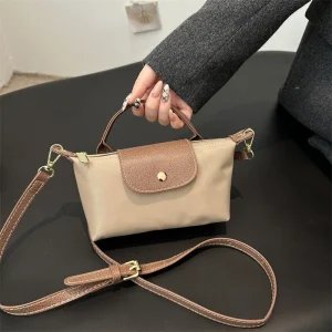 border retro dumpling bag 2025 new single shoulder crossbody bag fashion handbag simple personality contrasting color casual bag