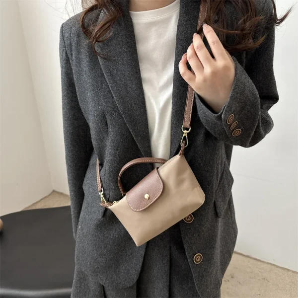 border retro dumpling bag 2025 new single shoulder crossbody bag fashion handbag simple personality contrasting color casual bag - Image 5