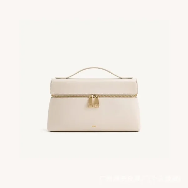 2025 Luxury Black Women's Commuter Handheld Lunch Box Bag, Leather Fashion Clothing Handheld Shoulder Bag - Image 3