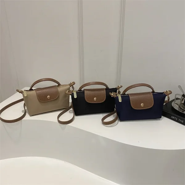 border retro dumpling bag 2025 new single shoulder crossbody bag fashion handbag simple personality contrasting color casual bag - Image 3