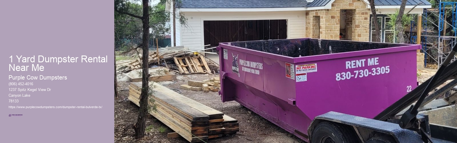 1 Yard Dumpster Rental Near Me