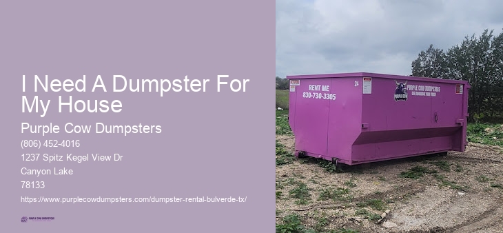Waste Dumpster Rental