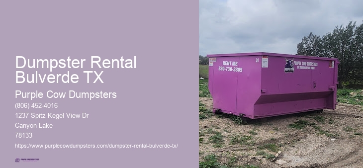 Bulverde TX Trash Service