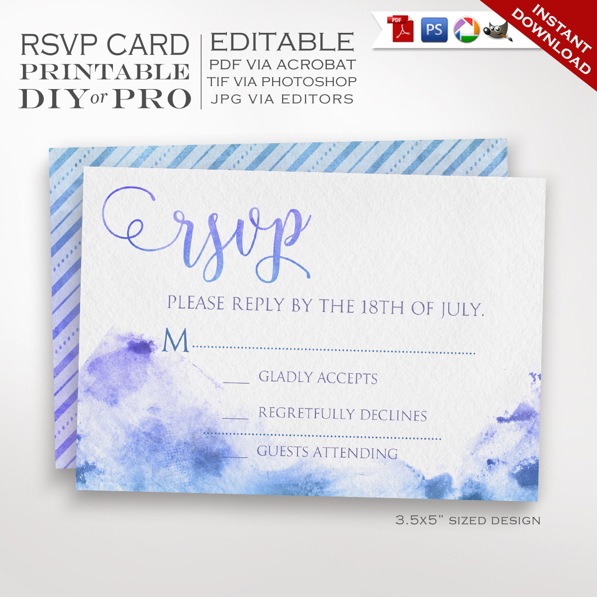 rsvp wedding template