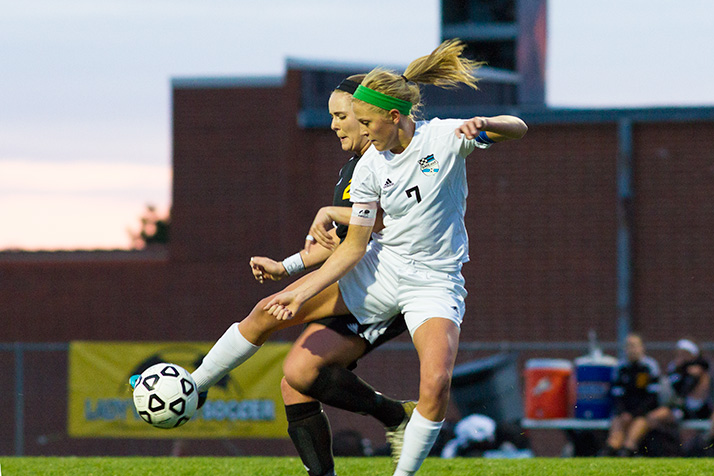 Jessica Young and the rest of the SM East girls soccer team will face Gardner Edgerton in the opening round of regionals play tonight.