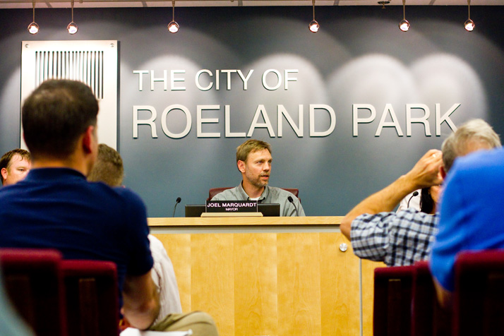 Roeland Park mayor Joel Marquardt and the city council dug deep into the details of the city's proposed anti-discrimination ordinance Tuesday.