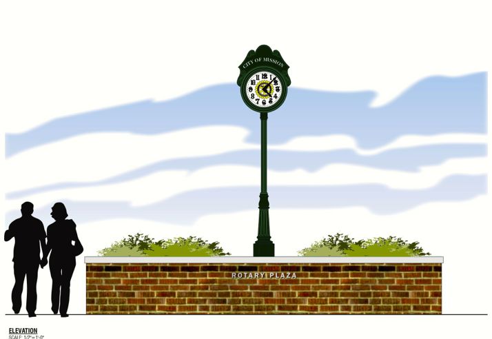 This is one of two designs the Shawnee Mission Rotary Club presented for its donation to the Johnson Drive project.