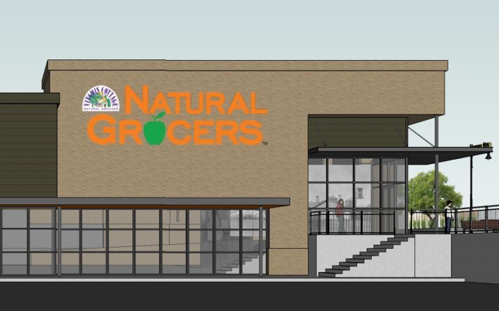 A rendering of the Natural Grocers that will be built on the site of the former Keystone Auto Group on Johnson Drive in Mission.