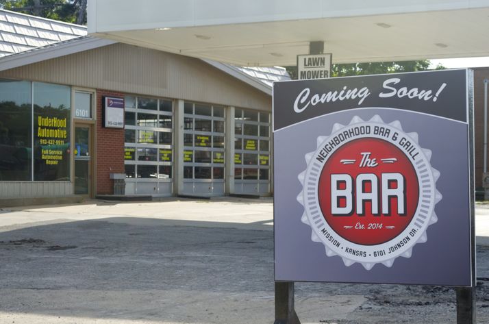 The Bar, a neighborhood bar and grill, will open this fall on Johnson Drive in Mission. It will be operated by the same group that owns Bar West in Shawnee.
