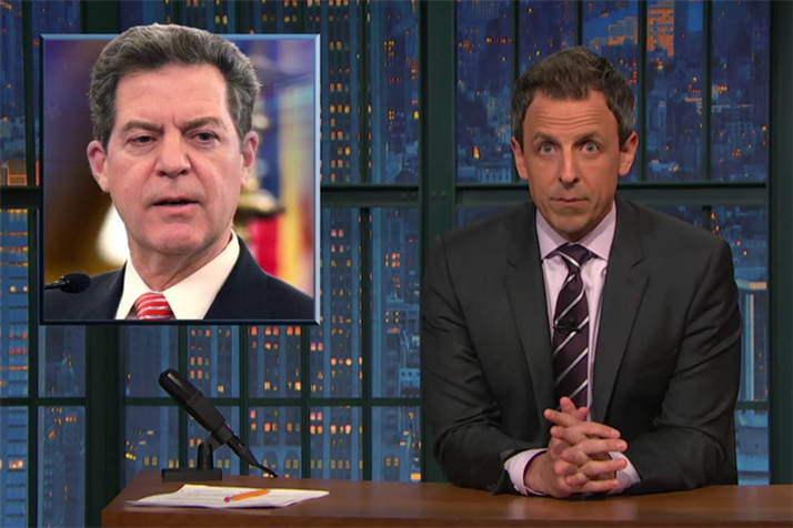 Seth Meyers on Monday's "Late Night."