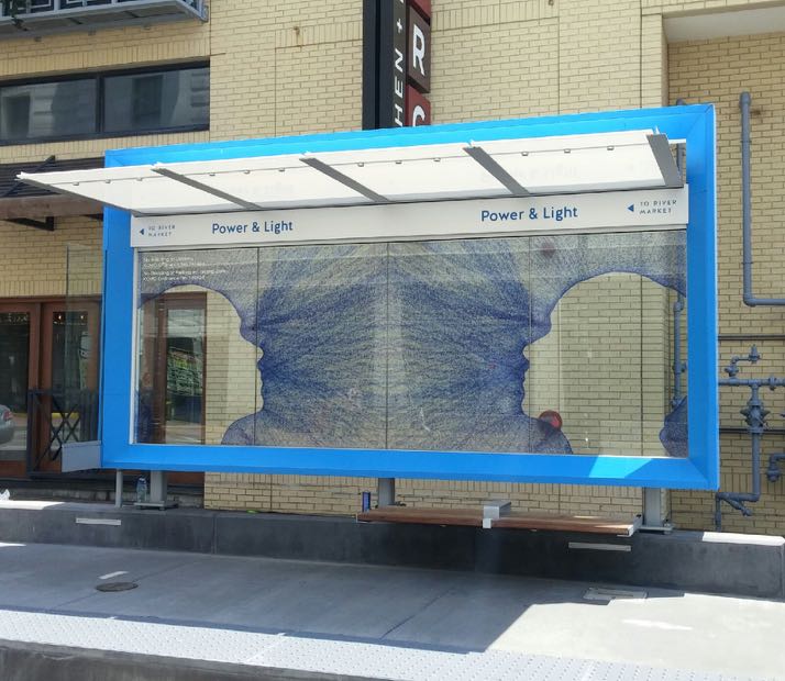 The work was created by Mission artist Rachelle Gardner-Roe.