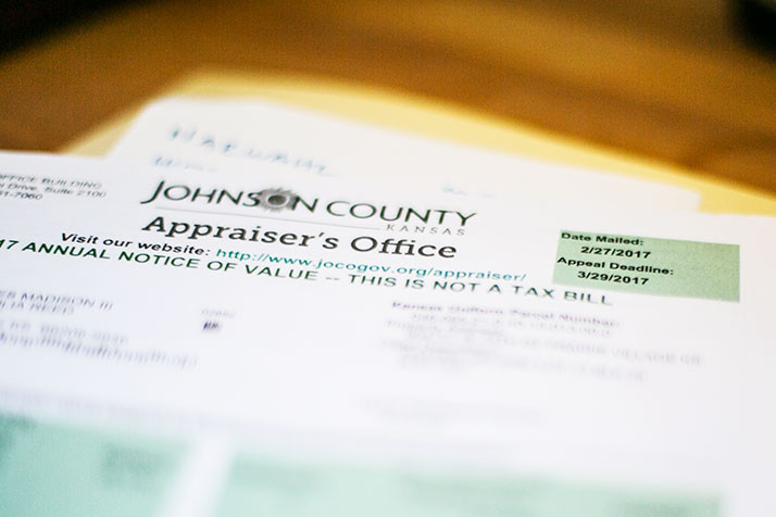 Notices of valuation from the Johnson County Appraiser's Office have been hitting mailboxes this week.