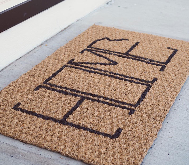A Flint and Field Kansas doormat.