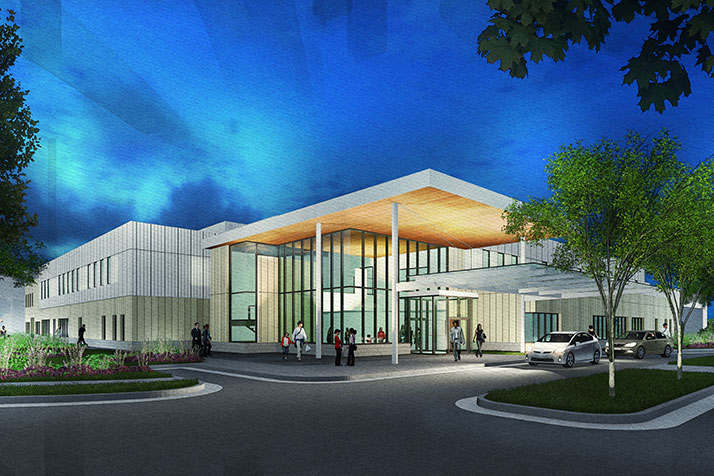 A rendering of the planned B.E. Smith Child Development Center on the Shawnee Mission Medical Center campus in Merriam.