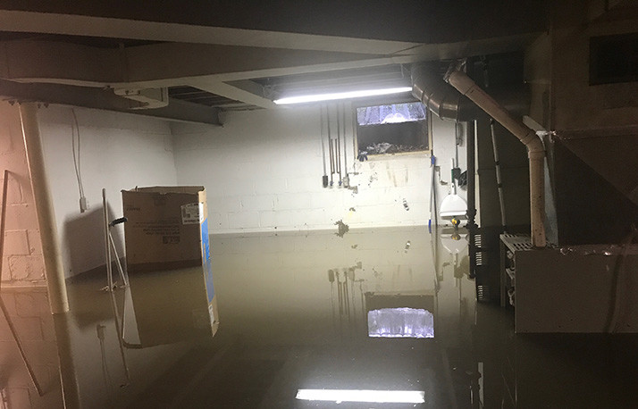 The Austin's basement saw another two and a half feet of flooding overnight Tuesday.