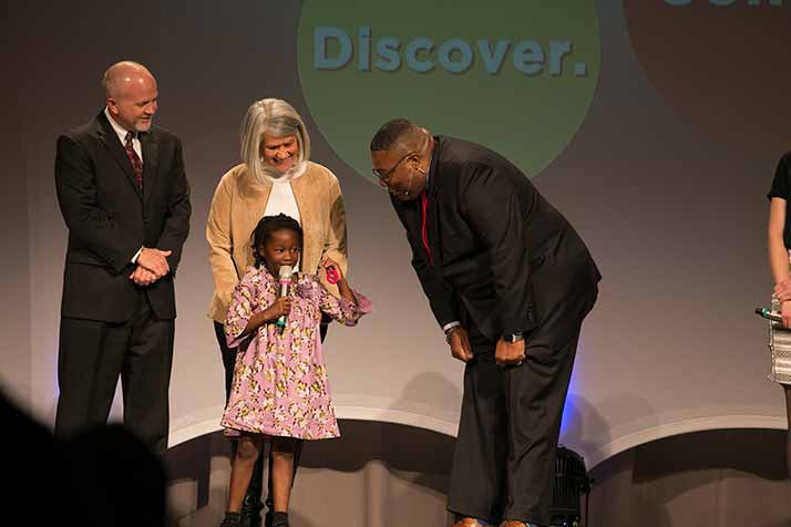 Anthony Springfield, Shawnee Mission Education Foundation President, at the foundation's annual breakfast this fall.