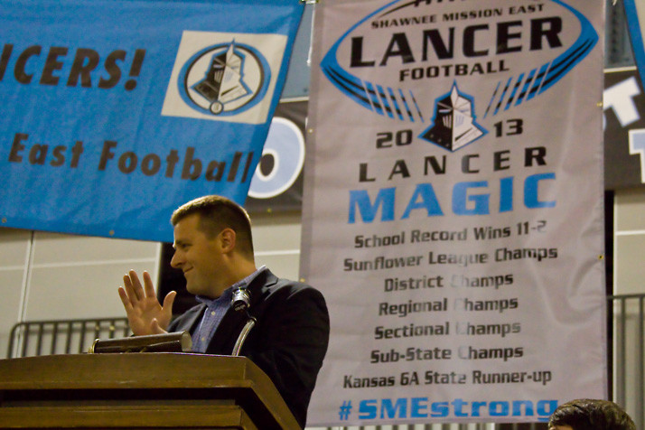 Delaney celebrated the Lancers' record-setting 2013 season, which saw the team make its first ever title game appearance, at the team banquet.