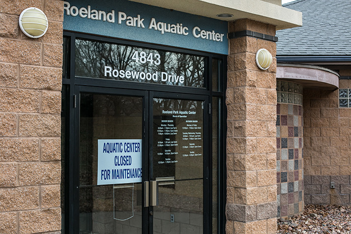 The aquatic center is closed this winter after October's wind storm.