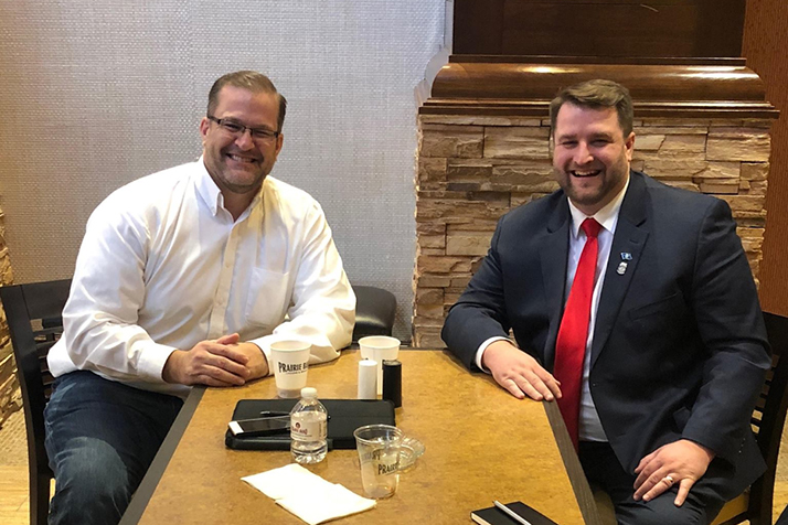 James Thompson (left) and Brent Welder. Photo courtesy Brand New Congress.