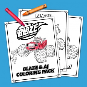 Blaze and A.J. Coloring Pack