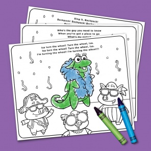 Dora Rocks Sing Along Coloring Pack