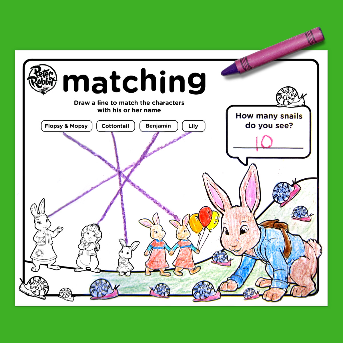 Peter Rabbit Party Placemats