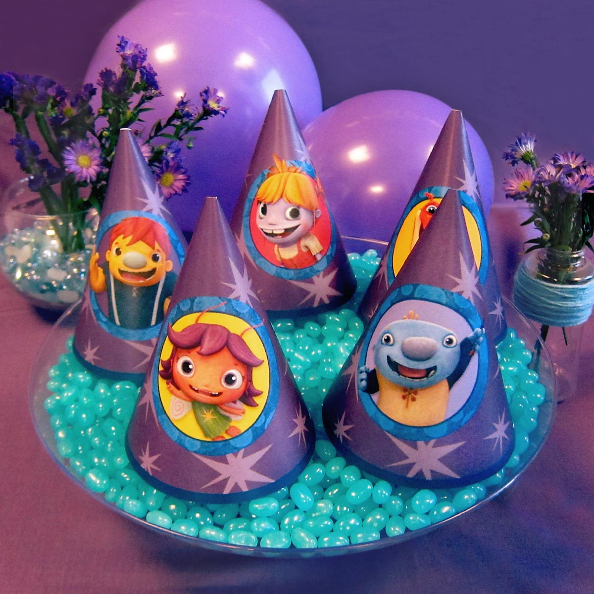 Wallykazam Party Hats