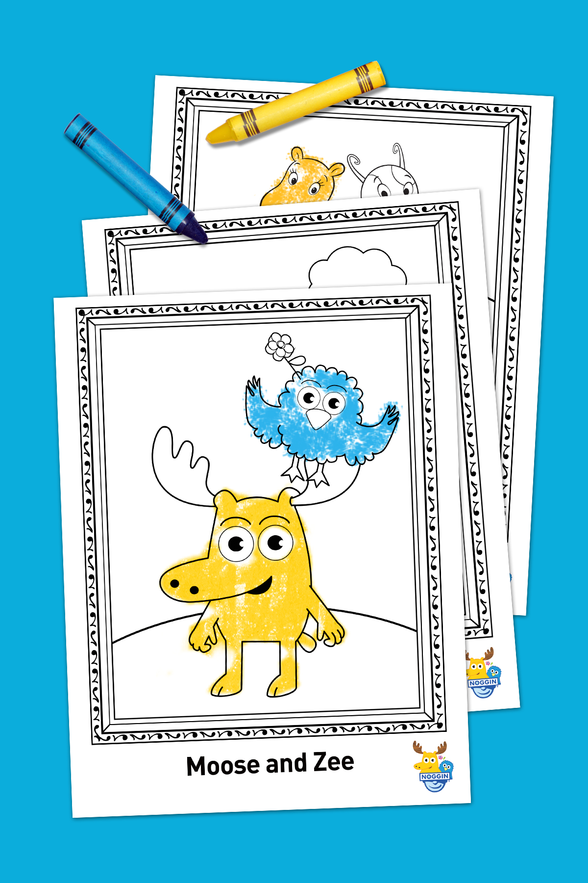 NOGGIN Free Printable Coloring Pack