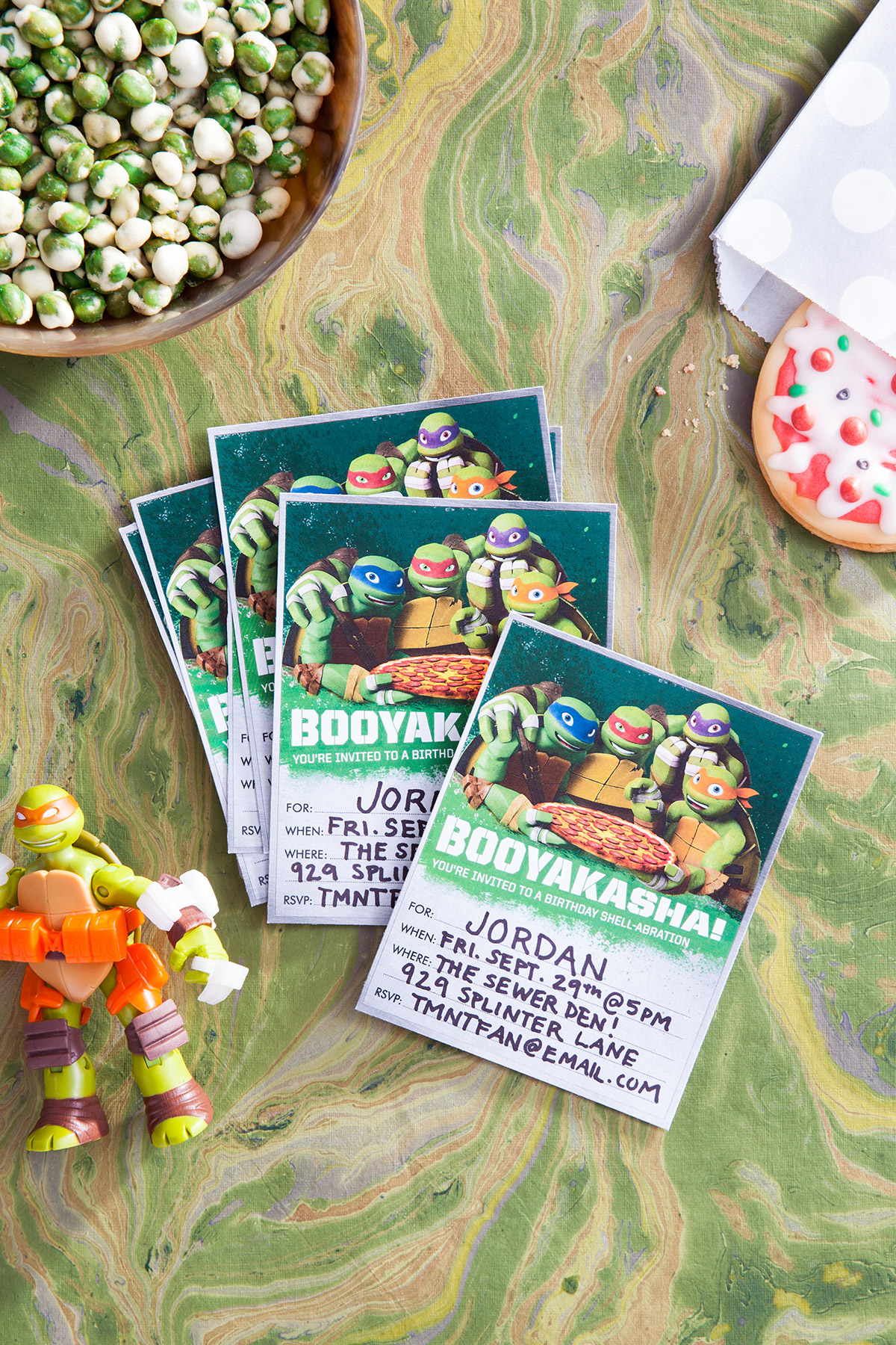 TMNT Booyakasha! Party Invitations