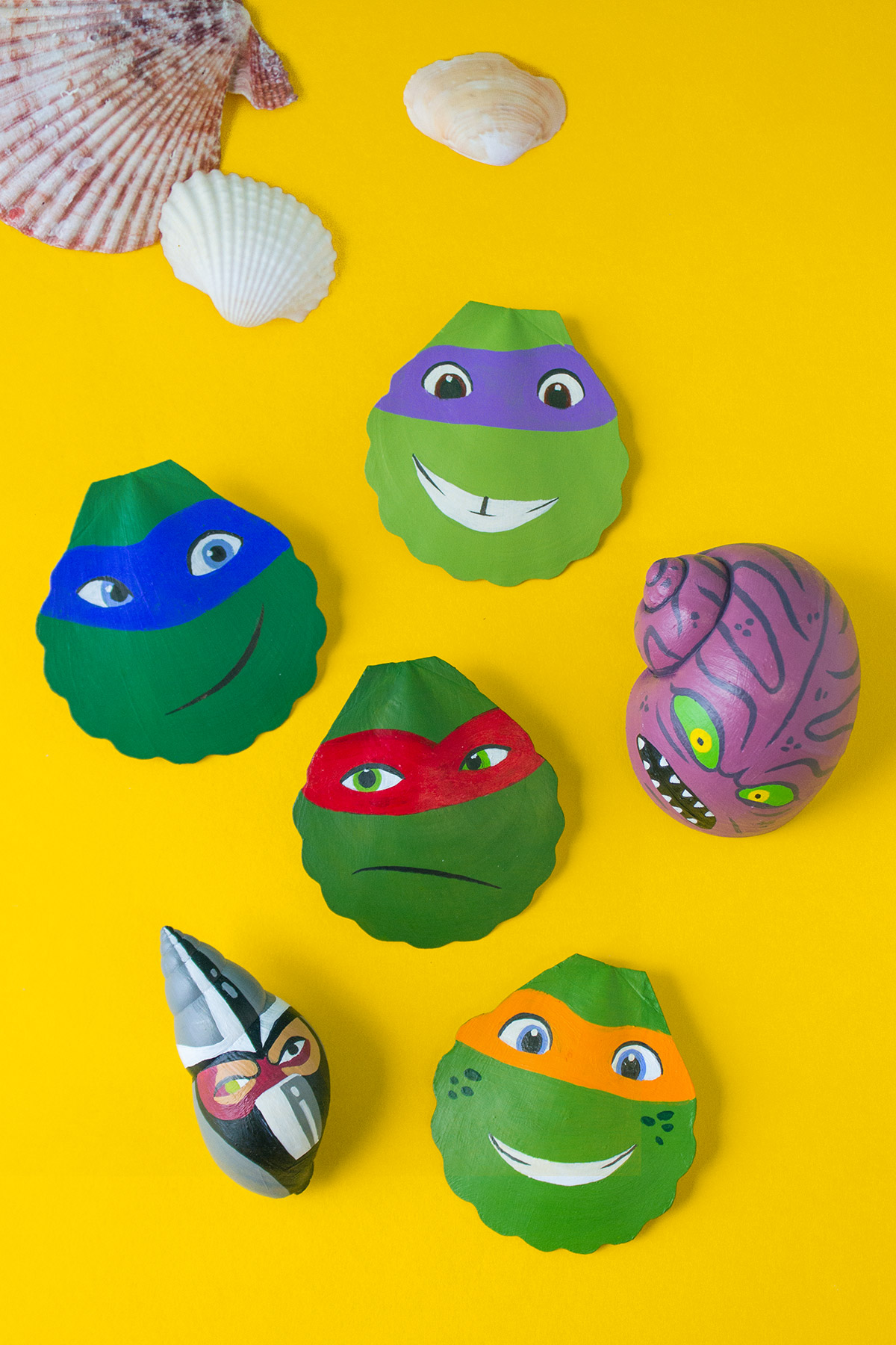 TMNT Painted Shells