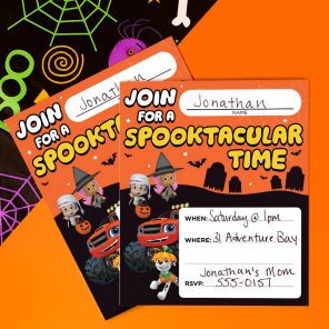 Nick Jr. Halloween Party Invitations