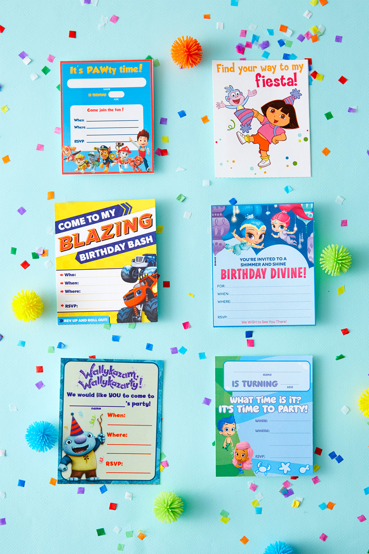 Nick Jr. Printable Party Invitations
