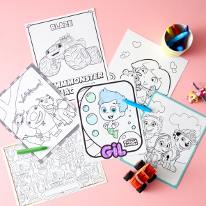 Nick Jr. Birthday Party Coloring Printables