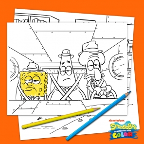 SpongeBob Squid Noir Coloring Pack