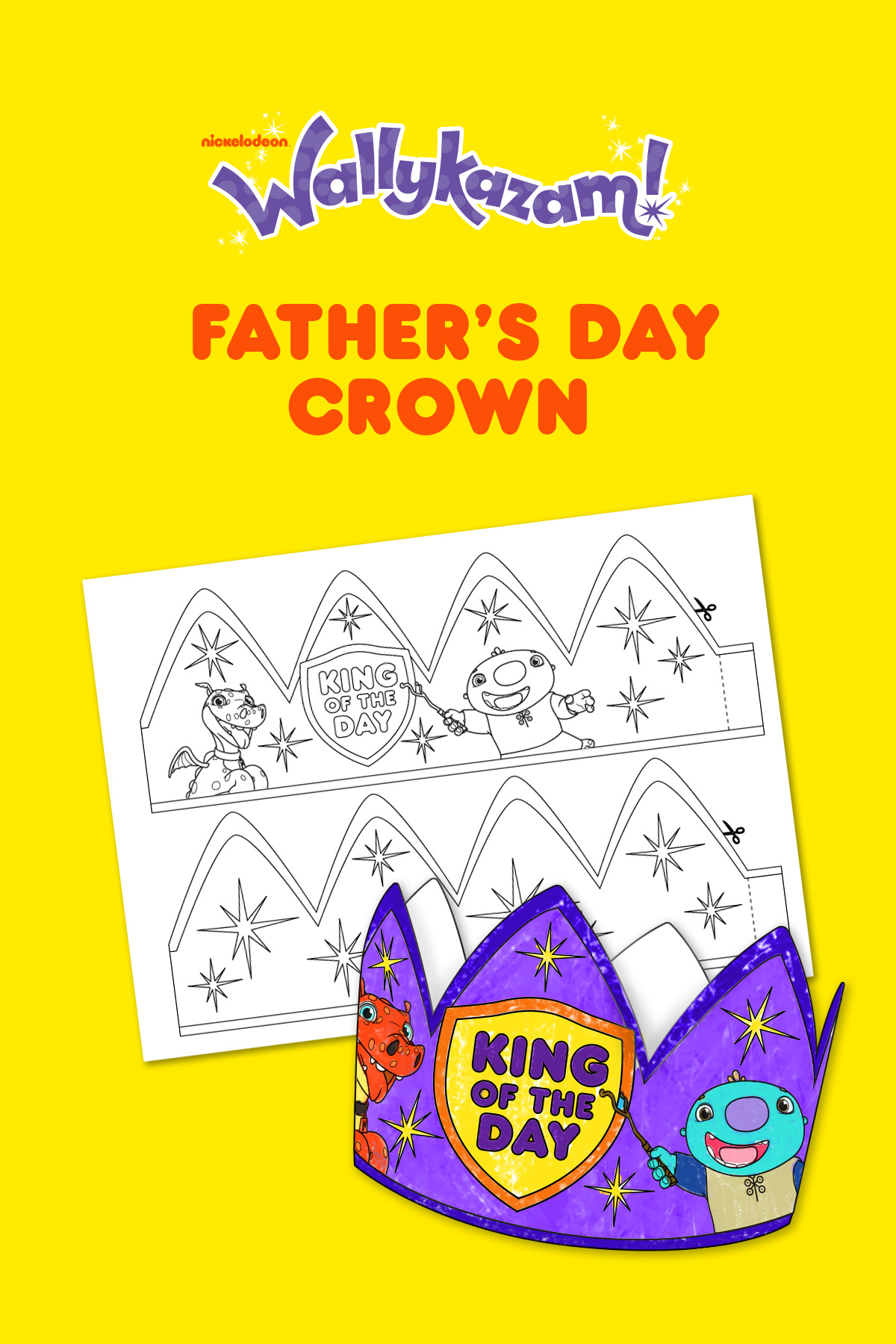 Wallykazam fathers day crown