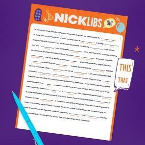 Nick Libs Story Generator: Virtual Birthday Party