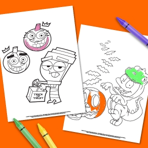 Nickelodeon Throwback Halloween Coloring Pack