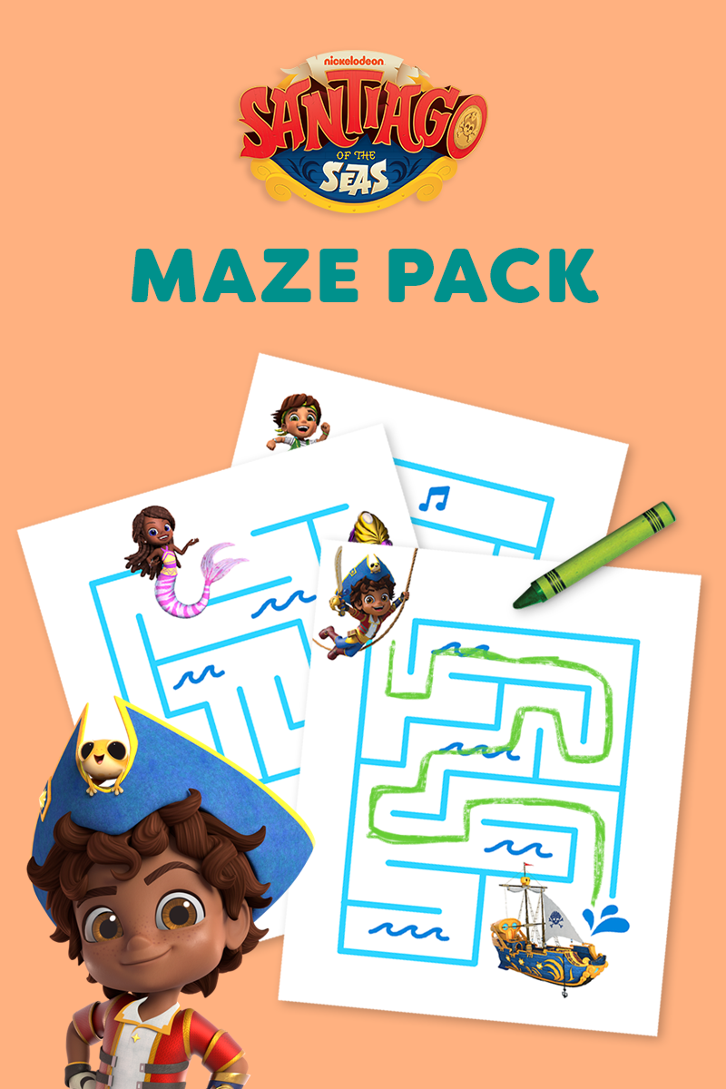 Santiago of the Seas Maze Printable
