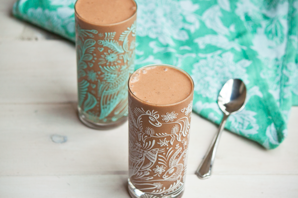 Chocolate Peanut Butter Smoothie by Vegan À La Mode (Vegan and Gluten-Free)