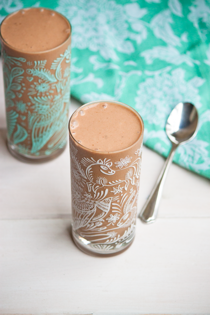 Chocolate Peanut Butter Smoothie by Vegan À La Mode (Vegan and Gluten-Free)