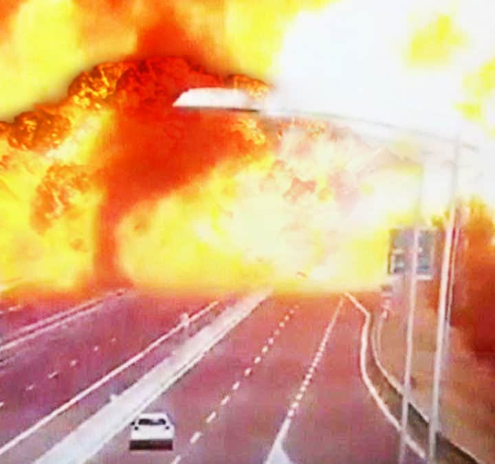 Dramatic Video of a Deadly Truck Explosion in Italy